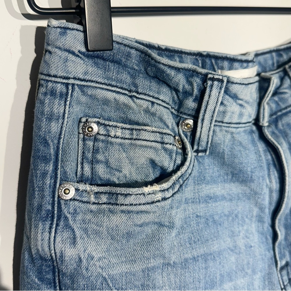 Jonathan Simkhai Designer Womans Distressed Jeans Blue Light Wash Size 25 - Picture 5 of 13